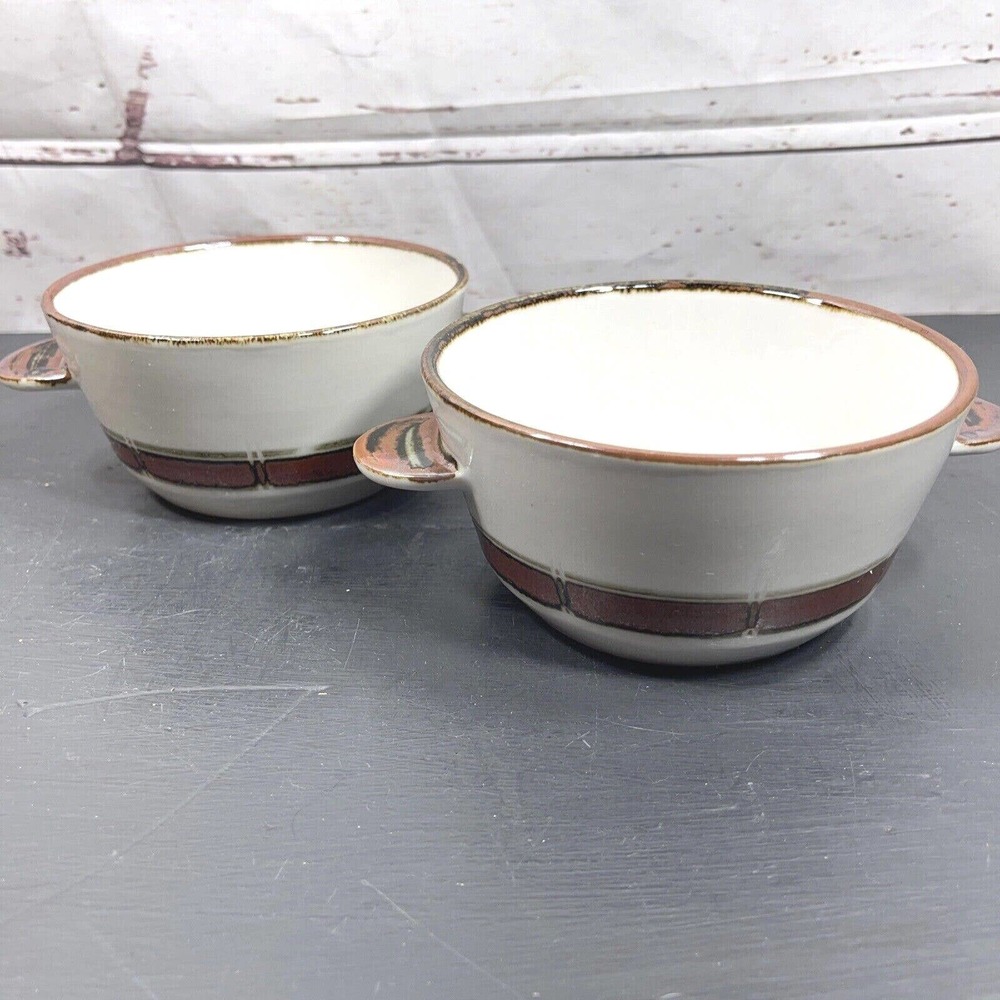 Lot of 2 Vintage DESIREE DENMARK SELANDIA Lugged Cereal Bowls